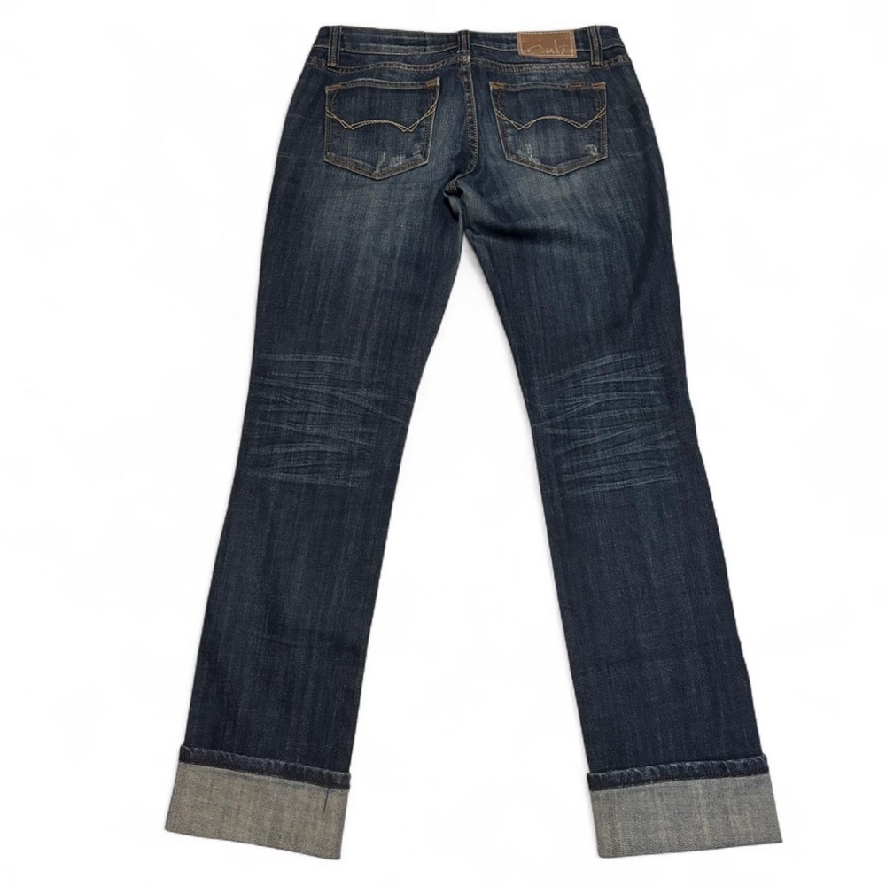 Cult of Individuality Jeans Sz 28 Distressed Straight Cuff Hem Mid Rise Stretch - Picture 2 of 6